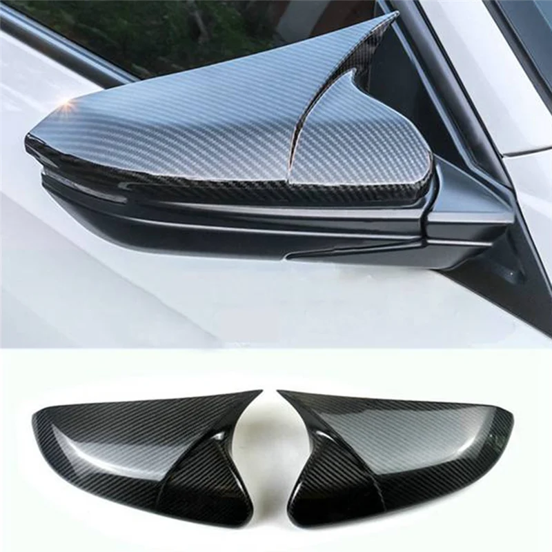 Car Real Carbon Fiber Rearview Mirror Cover Trim Car Accessories for 10Th Generation 2016-2021