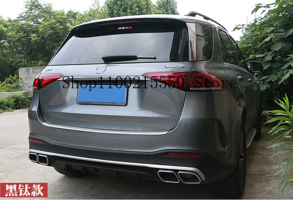 Picture 5: Black Titanium For Benz GLE 2020-2025 Rear Tailgate Trunk Lid Cover Trim 1PCS