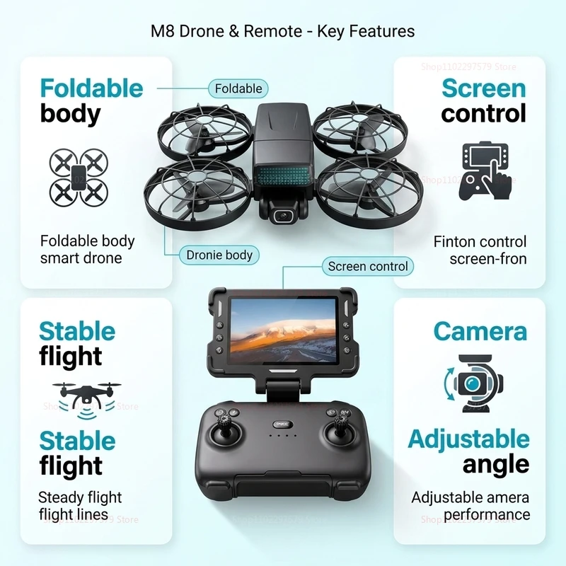 Nieuwe Drones M8 GPS 8K Profes - Drone Mapping recensie en prijs