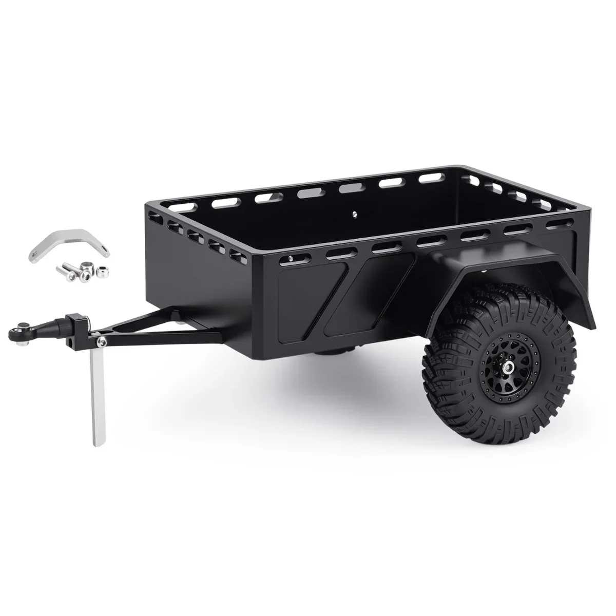 1/30 RC Crawler Car Axial SCX30 Bronco Wrangler K10  Aluminum Alloy Utility Trailer  Upgrade Accessories
