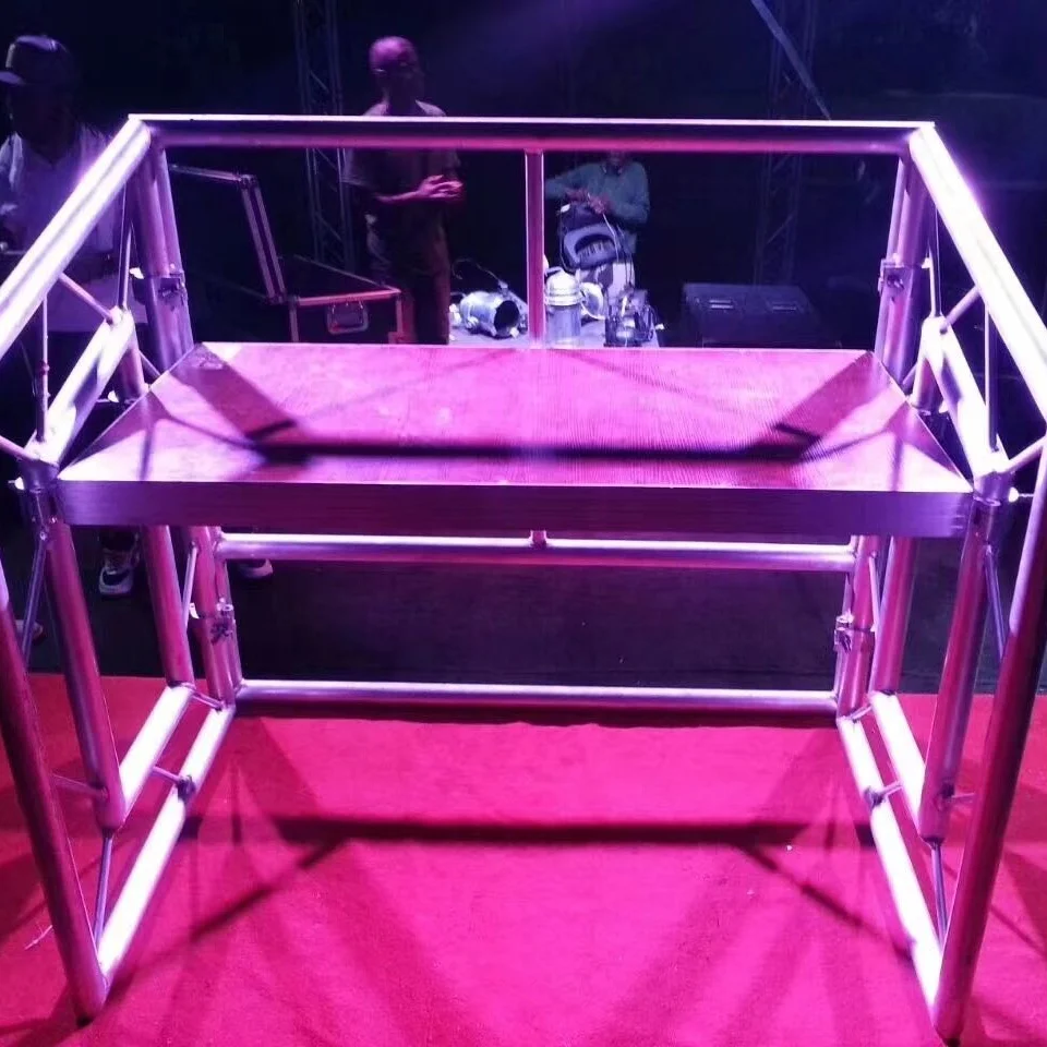 Portable Led Dj Table Booth With Light Dj Console Table For Concert