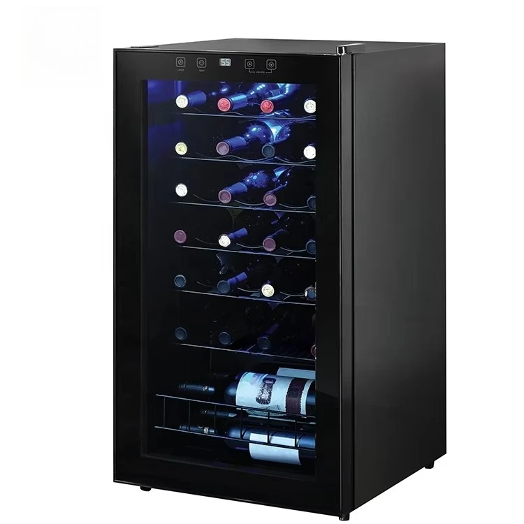 Custom 24-Bottle Luxury Wine Refrigerator Compressor Cooling Quality Freestanding For Hotel Use Power Source - view 3
