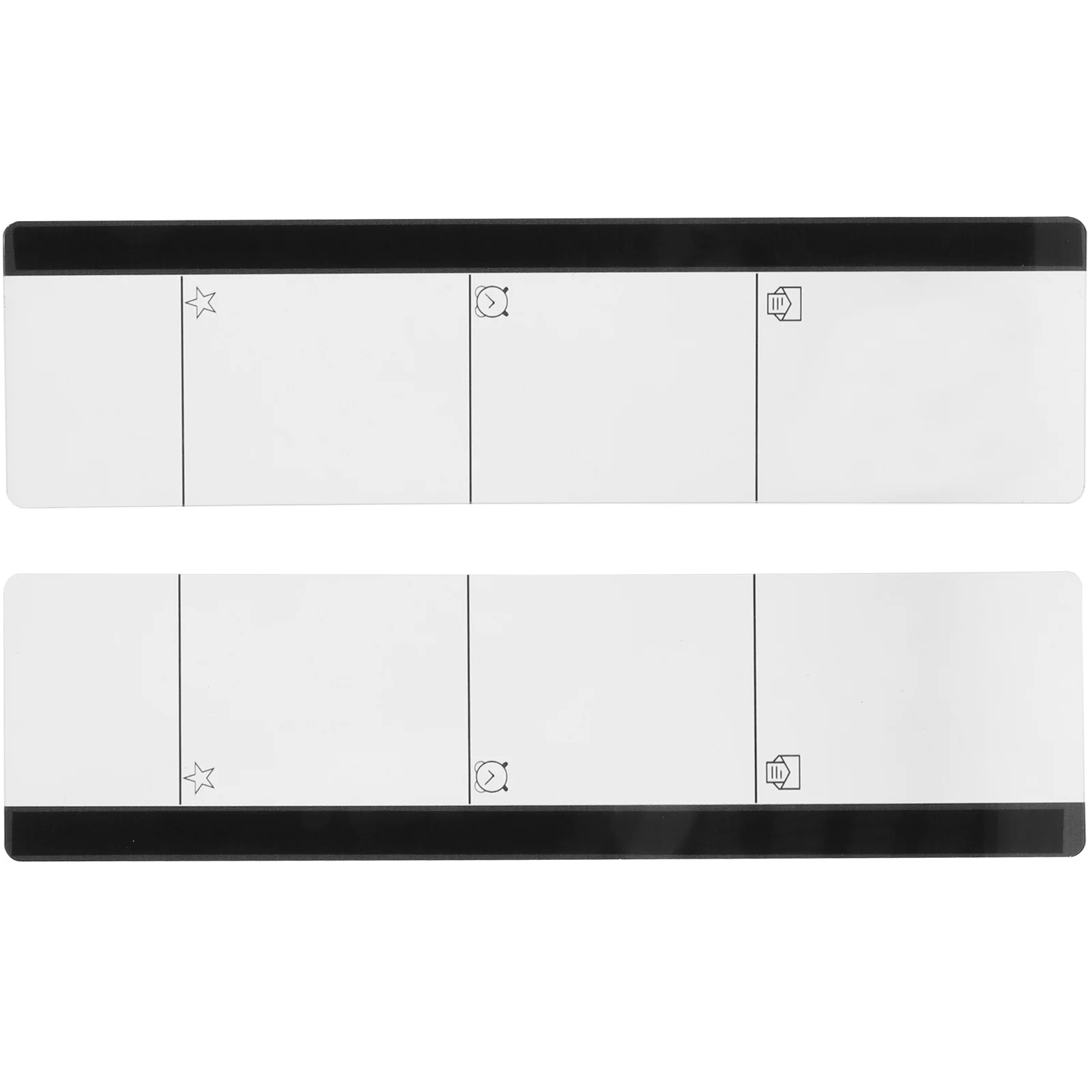 2 Pcs Monitors Message Board Computer Side Panel Memo for Office Display Screen Clear Note Holder