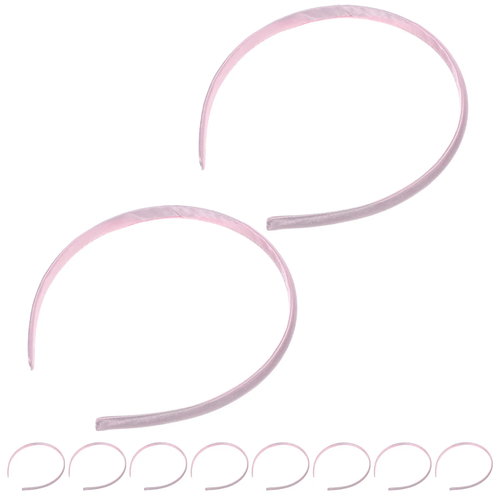 

20Pcs Simple Satin Hair Band Headwear Comfortable Cloth Hair Hoop No Teeth for Women Party Photo Shoot Festival