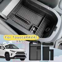 Organizador de apoyabrazos central para Toyota RAV4 2019 2020 2021 2022 2023 2024, bandeja de almacenamiento secundaria con reposabrazos, accesorios organizadores