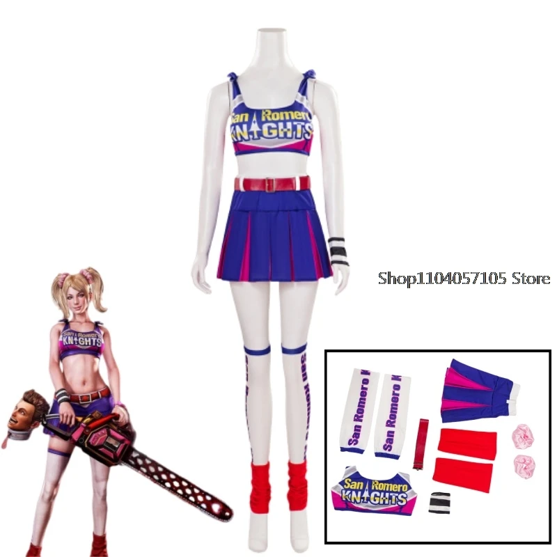 Juliet Starling Cosplay Costume Lolli Pop Chainsaw Anime Game Women Outfit Ladies Halloween Party Role Play Clothing Fashion New