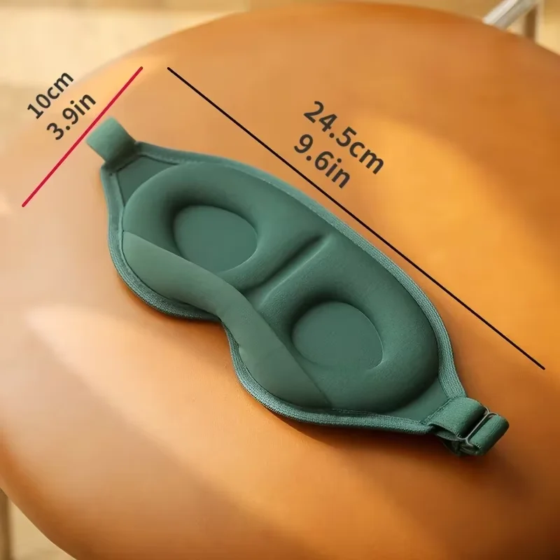 3D Interior Concave Eye-Protection And Light-Blocking Sleep-Shaped Stereoscopic Eye Mask With Nose-Pad Design Holiday Gifts.