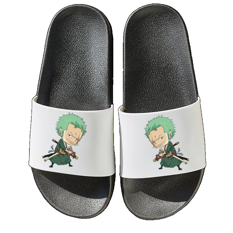 قطعة واحدة من رورونوا زورو لوفي أزياء بسيطة إبداعية بنمط كرتوني للرجال حمام منزلي نعل ناعم مانع للانزلاق شباشب مريحة