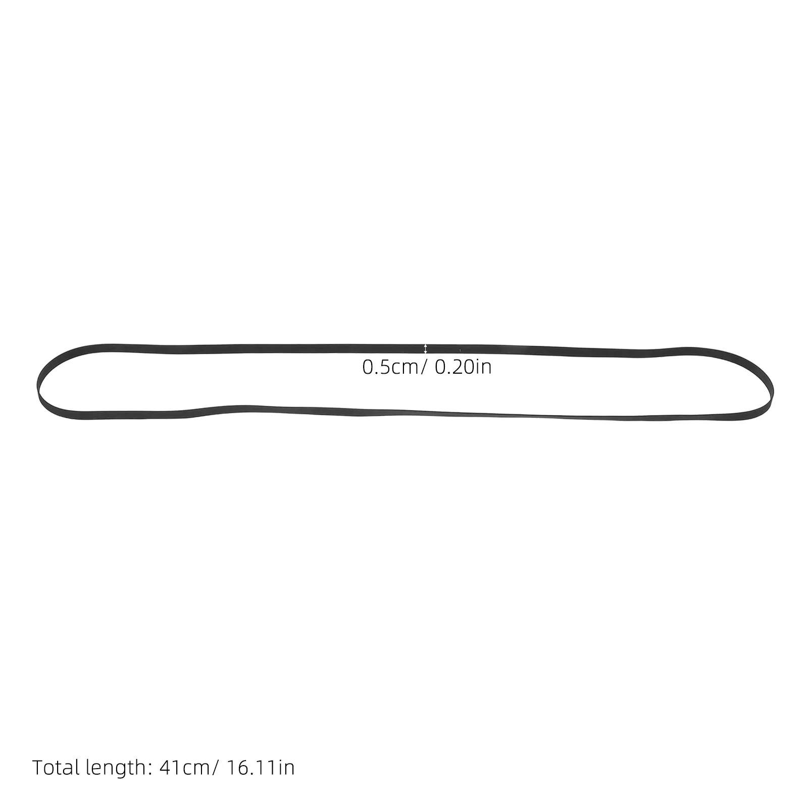 2Pcs Phonograph Drive Belt Universal Flat Rubber 5Mm Width Replacement for Vinyl Record Player Turntable Repair Stereo Audio view 6