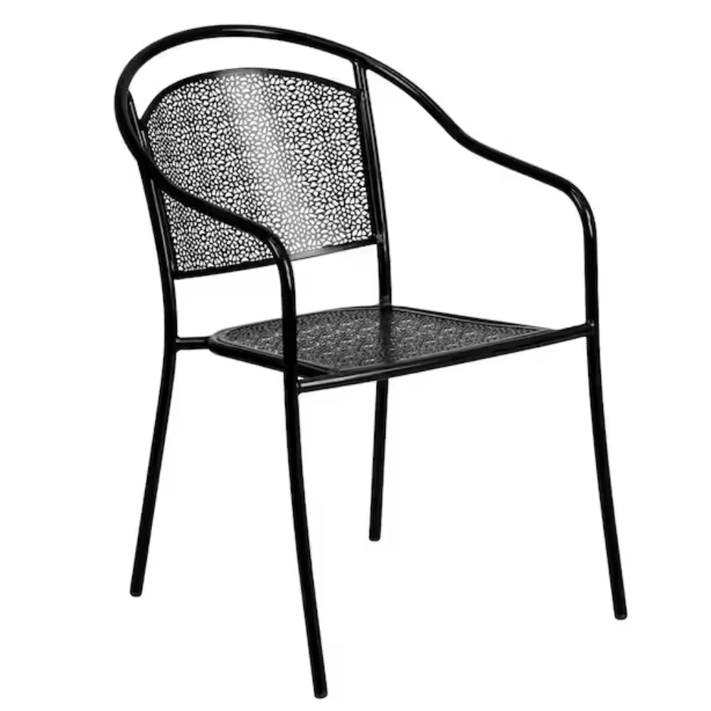 

Metal Outdoor Dining Chair; Pair with our rain flower design tables to complete the look.
