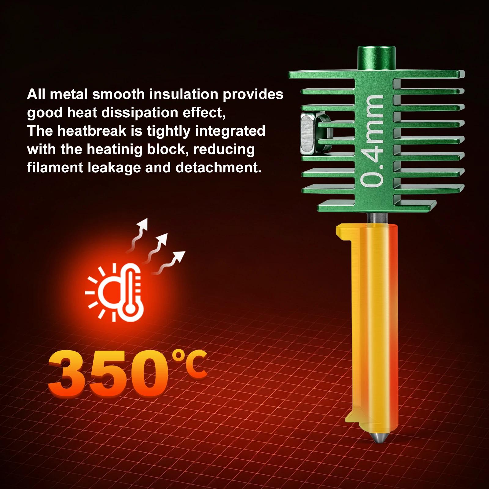 For Bambu Lab A1/A1 Mini/A2L Integrated Tungsten Carbide Nozzle Hotend Extruder Kit 0.2/0.4/0.6/0.8mm 1.75mm 3D Printer Parts