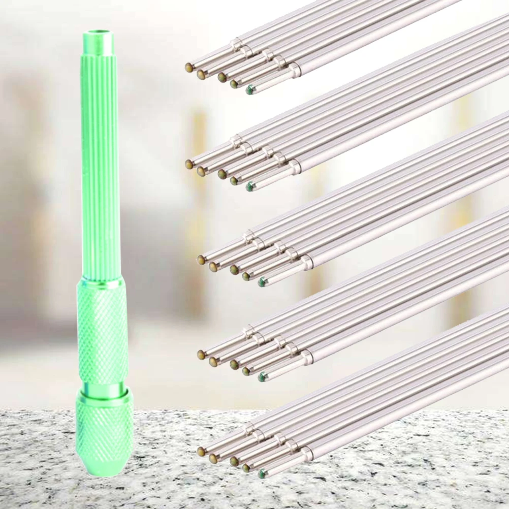 

20Pcs Skin Pen Doodler Tattooing Skin Marker Pen Cores Supplies(Green Pen Holder Purple Pen Refill)