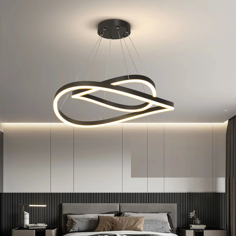 Plafonnier LED Suspendu au Design Nik, Luminaire Décoratif de Plafond, Idéal pour un Salon, une Chambre à Coucher ou une Salle à Manger