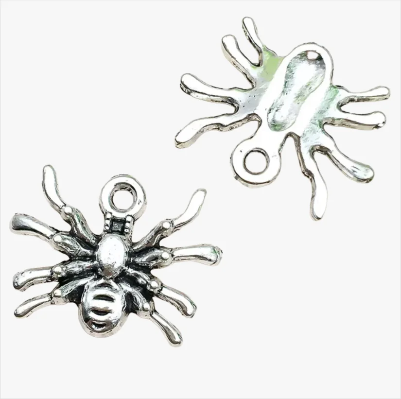 

20 шт. 15*19 мм винтажные подвески в виде паука из металлического сплава HWEF2838