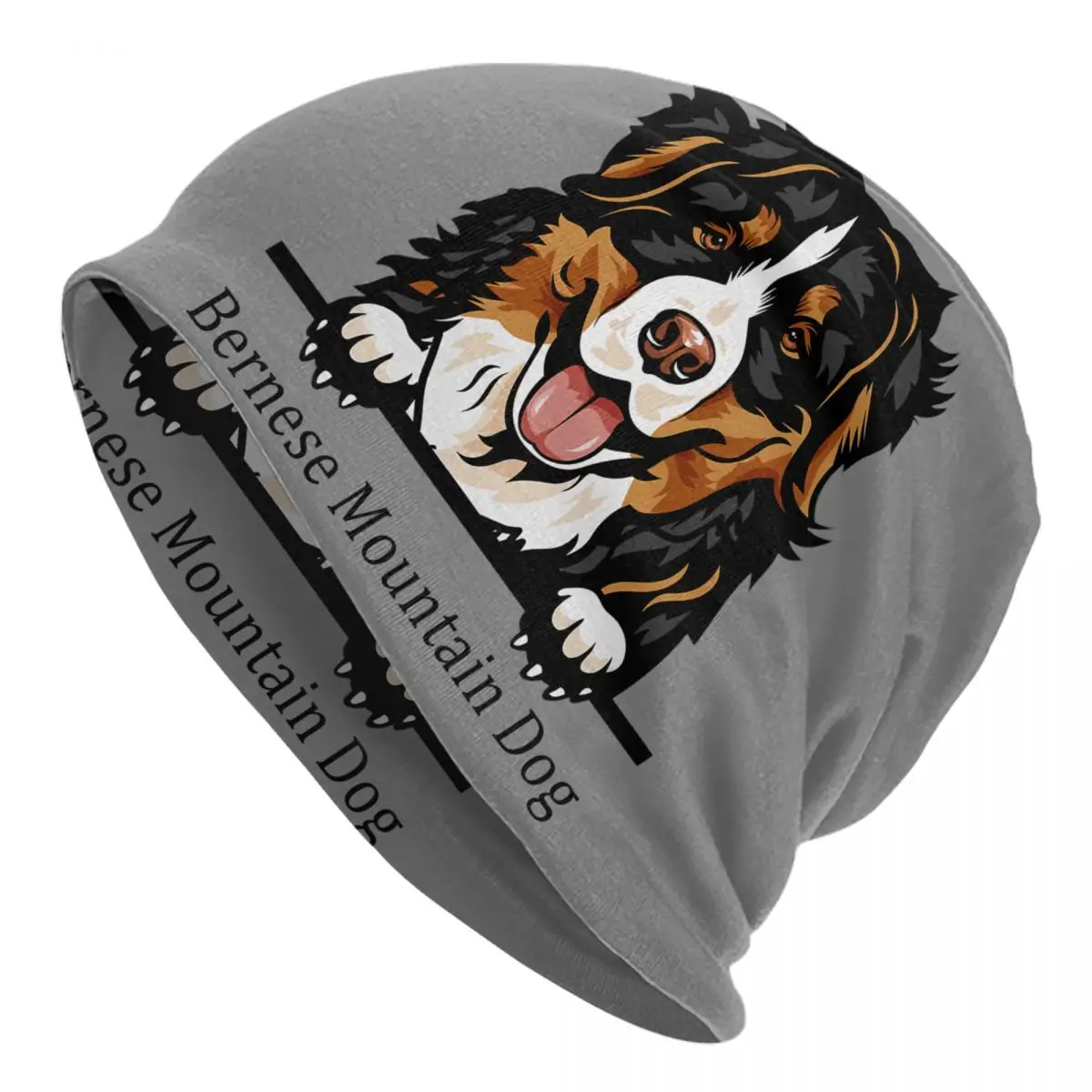 Bernese Mountain Dog Skullies Beanies Caps Streetwear Winter Warm Men Women Knitting Hat Unisex Adult Pet Animal Bonnet Hats