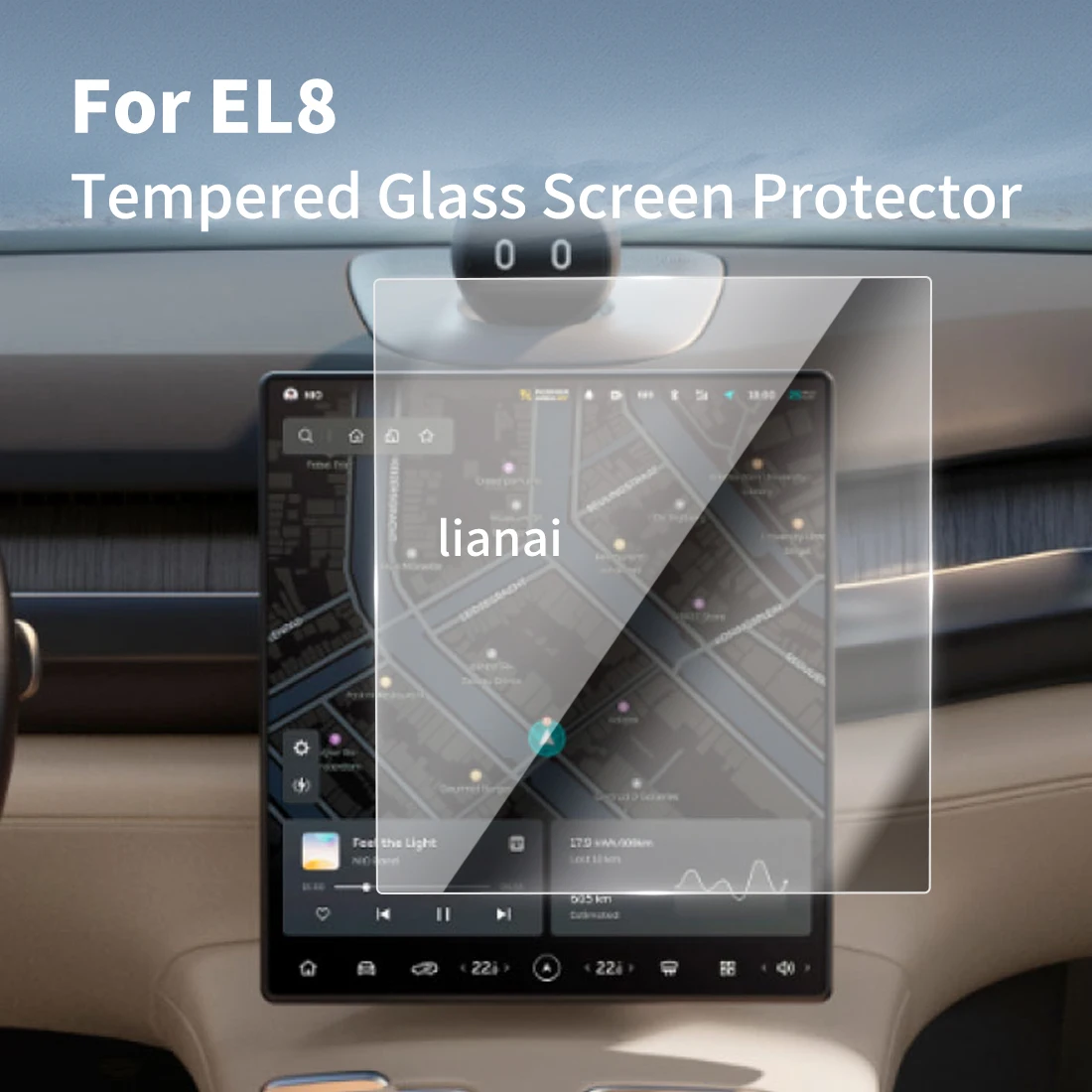 

Carplay Screen Protector Tempered Glass Protective Film Navigator Car Stickers Accessories For 24 NIO Motors EL8