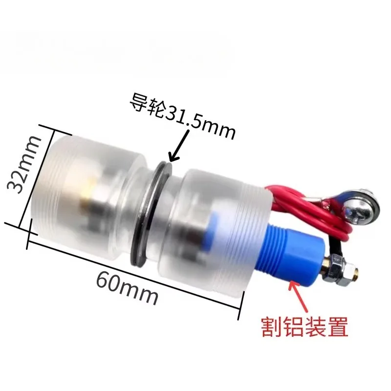 

1 шт. Подходит для направляющего ролика станка для резки проволоки, 32 * 60/42 * 60 мм, длинный пластиковый корпус в сборе