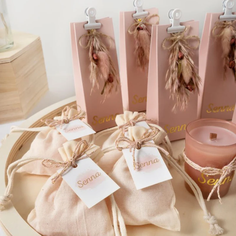 10PCS Wedding Companion Gift Box Wedding Favor Bag Party Candy Gift Mini Boxes Birth Favors Party Gift Decoration