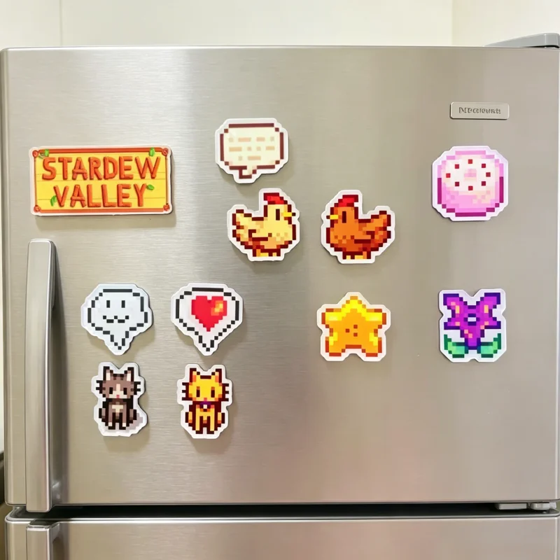 Board Game Logo - Stardew Valley Farm Cat Chicken Pixel