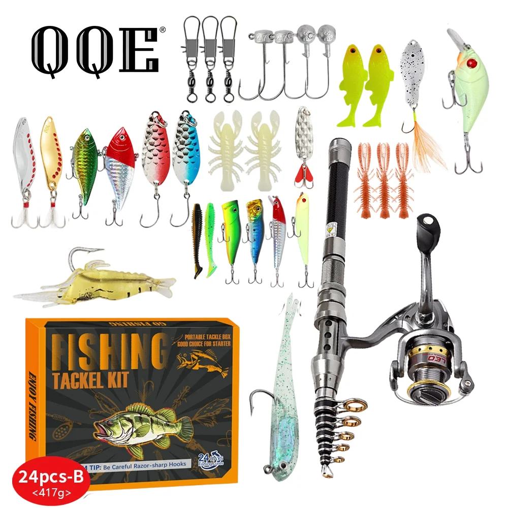 qqe-nuova-canna-da-pesca-telescopica-in-fibra-di-carbonio-18m-con-mulinello-da-spinning-kit-iniziale-esche-miste-accessori-per-la-pesca-leggera-e-portatile