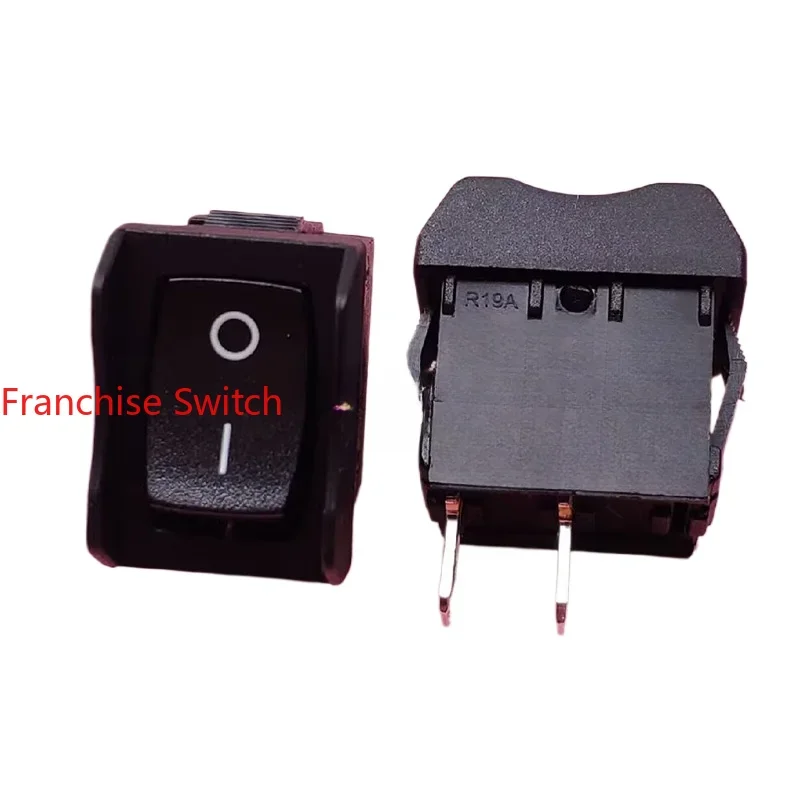 

10PCS R19A boat type switch anti-touch black printing O/I 15X21MM 6A250V