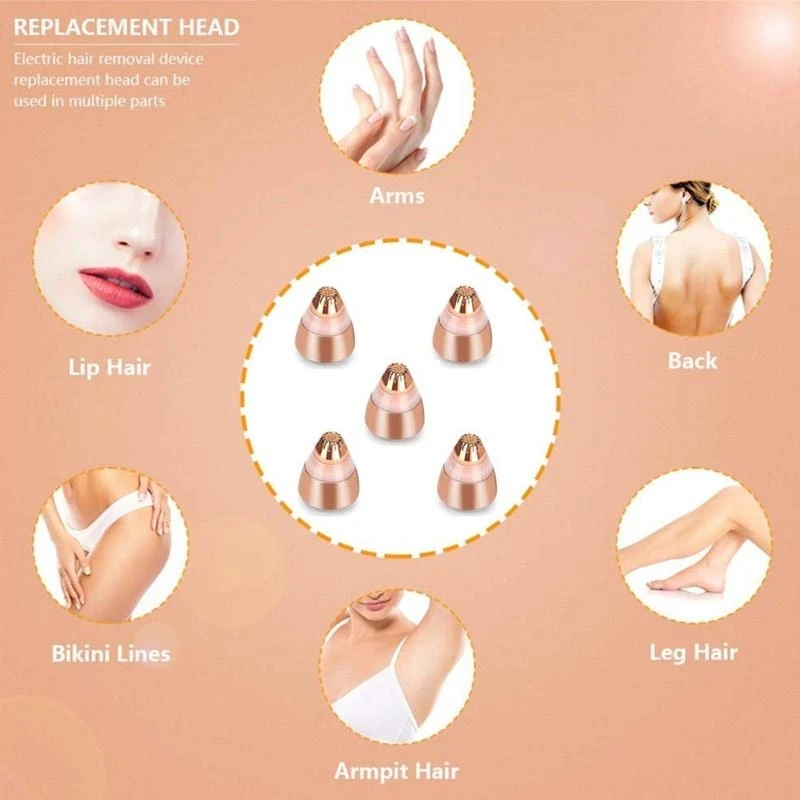 4pcs Cejas reemplazo reemplazo cejas para cabello para mujeres Timmer cejas sin dolor