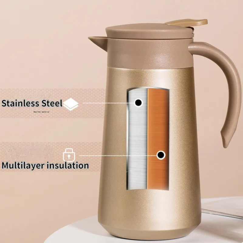 Xiaomi 800ml Stainless Steel Coffee Thermos Mini Portable Vacuum Flasks Kitchen Household Multilayer Insulation Water Bottle