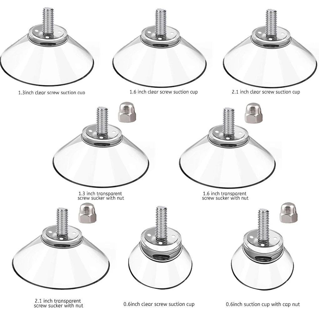 Ventosas de goma transparentes para el hogar, Hotel, sala de estar, dormitorio, armario, armario, escritorio, silla, almohadilla para pies, 53mm