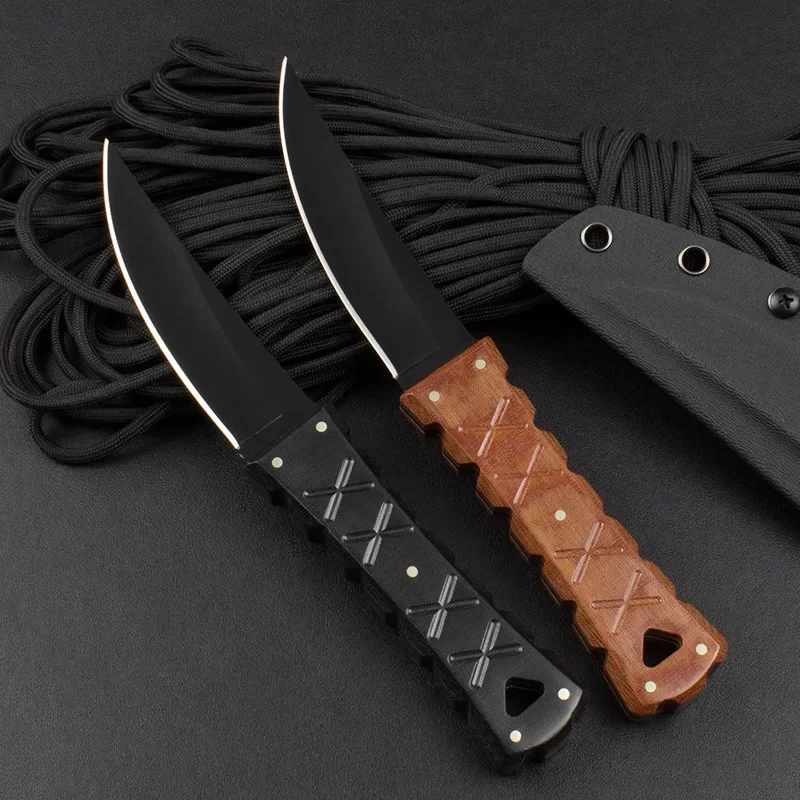 固定刃ナイフ-アウトドアレジャー-登山必需品-ハンティング-フィッシング-ポータブル-トレッキング-バーベキュー-edc-ユーティリティ