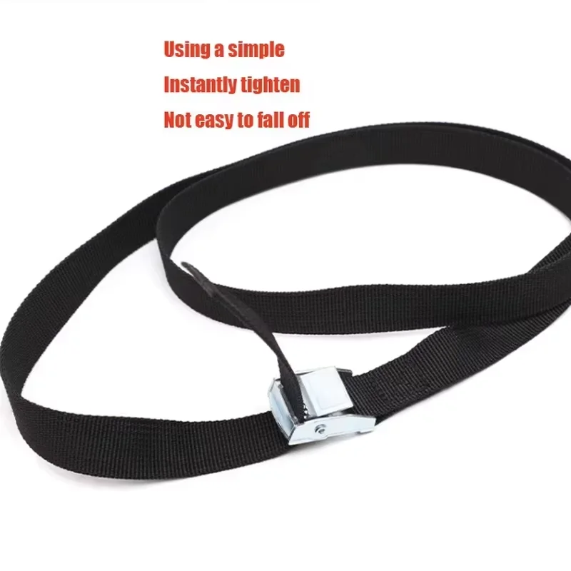 3M Metal Tow Rope Strong Ratchet Fixing Belt for Luggage Bag Cargo Straps with Buckle Tie-Down Belt for Motorcycle Car Bicycle view 6