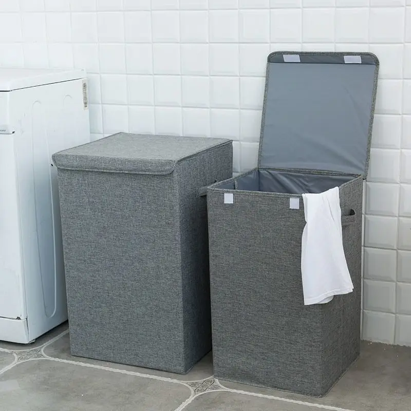

Nordic Style Thickened Cloth Art Dirty Clothes Storage Basket Large Capacity Laundry Hamper Foldable Dirty Clothes Bucket