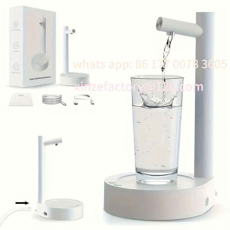 

Customizable Electric gallon pump desktop water dispenser, rechargeable water bottle pump, automatic water dispenser