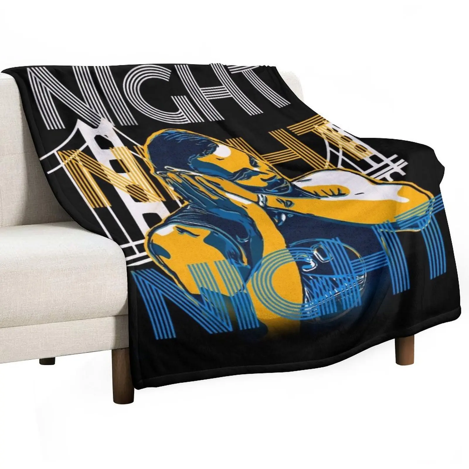 

night night ver 2 Throw Blanket Heavy Winter beds Blankets For Sofas For Baby Blankets