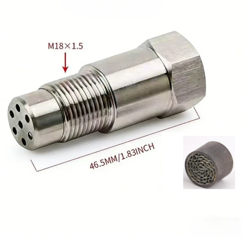 Universeller Gefilterter Hinterer Sauerstoffsensor-Dichtungsadapter M18x1.5 Edelstahl Katalysator – Detail 3