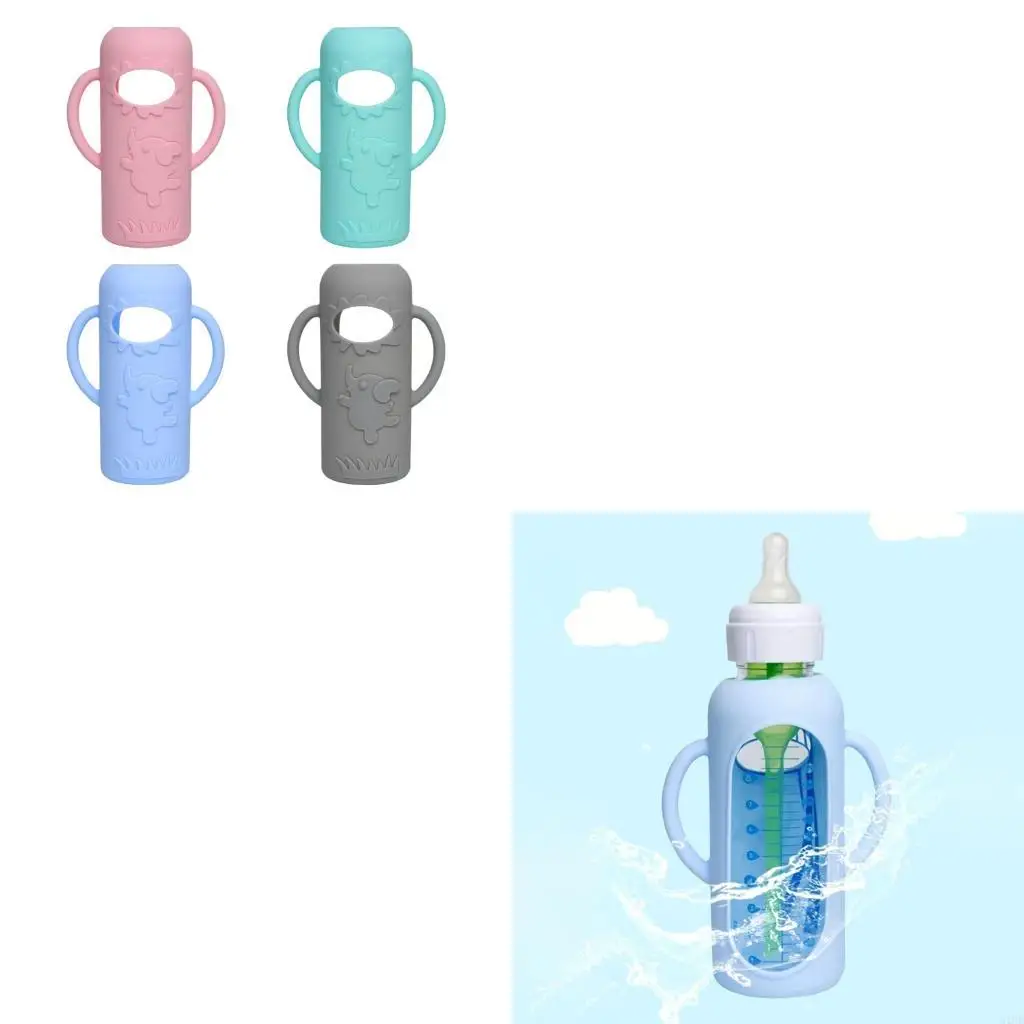 

4PCS Silicone Protective Sleeves for Dr. Brown Glass Baby Bottles Shockproof