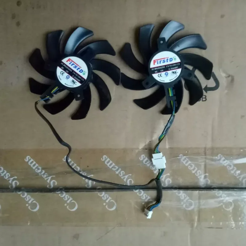 Smart Graphics Cooling Fan for Sapphire HD6850 HD6970 HD7870 HD7950 HD7970 FD7010H12S Dual Fan
