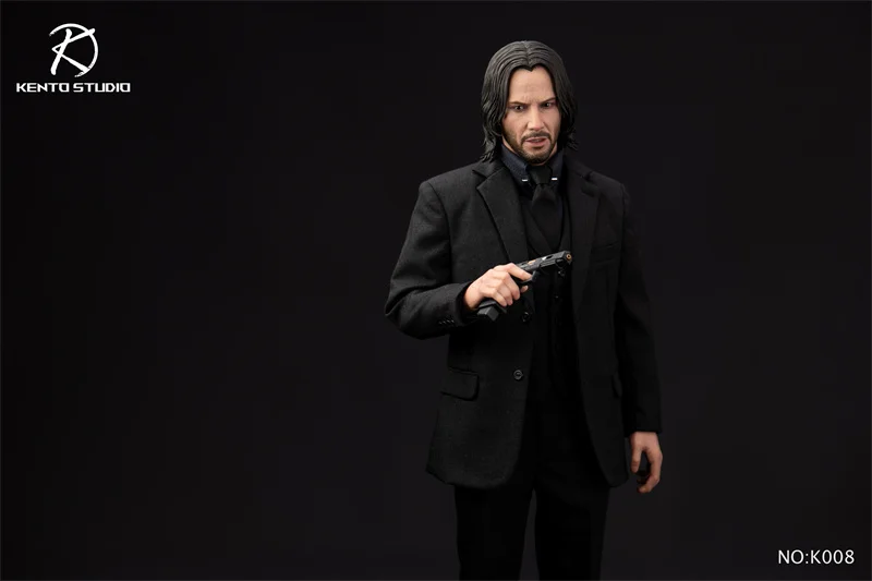 Kento Studio k008 1/6 Killer Черный жилет, костюм, комплект одежды, модель с телом для 12-дюймовой мужской модели скульптуры головы «сделай сам»