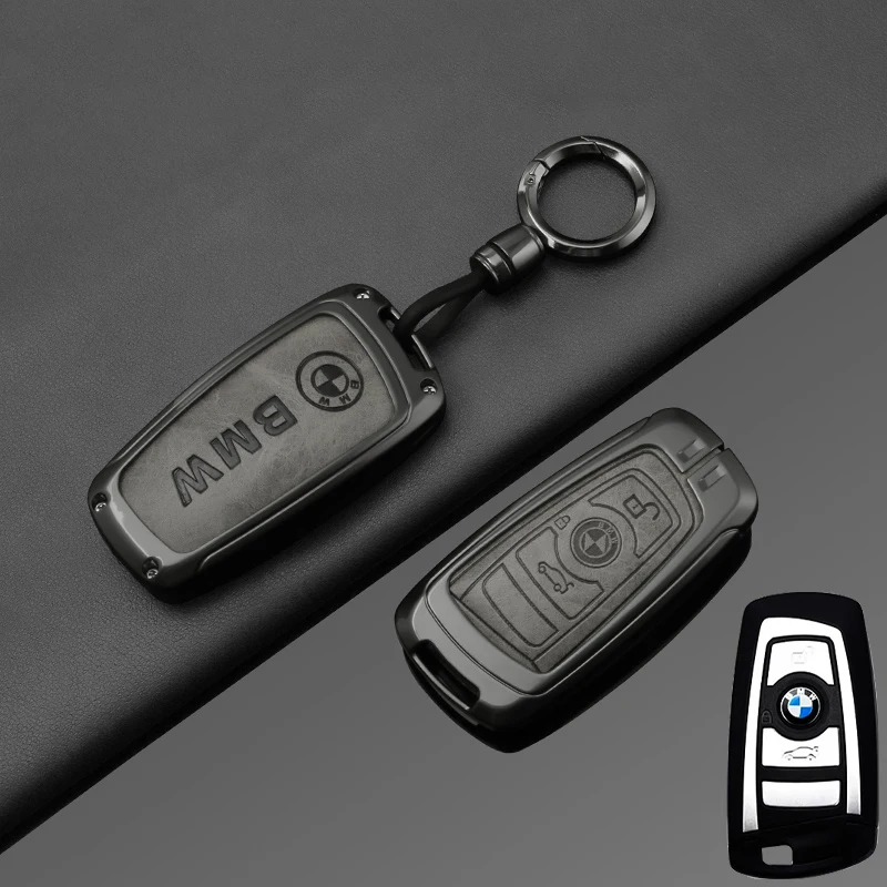 

Car Zinc Alloy Key Case Cover Protector Shell Accessories For BMW F20 G20 G30 X1 X3 X4 X5 G05 X6 X7 G11 F15 F16 G01 G02 Keychain