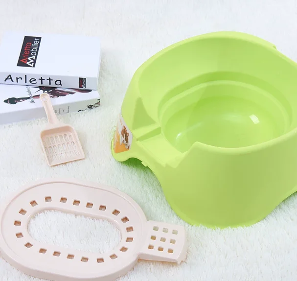 Squatting cat litter box high-value toilet semi-closed anti-splash toilet pet products