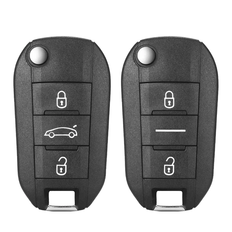 YAYUN 3 Buttons Remote Key Shell Case With VA2 Blade For Peugeot 208 2008 301 308 508 5008 RCZ For Citroen C-Elysee C4