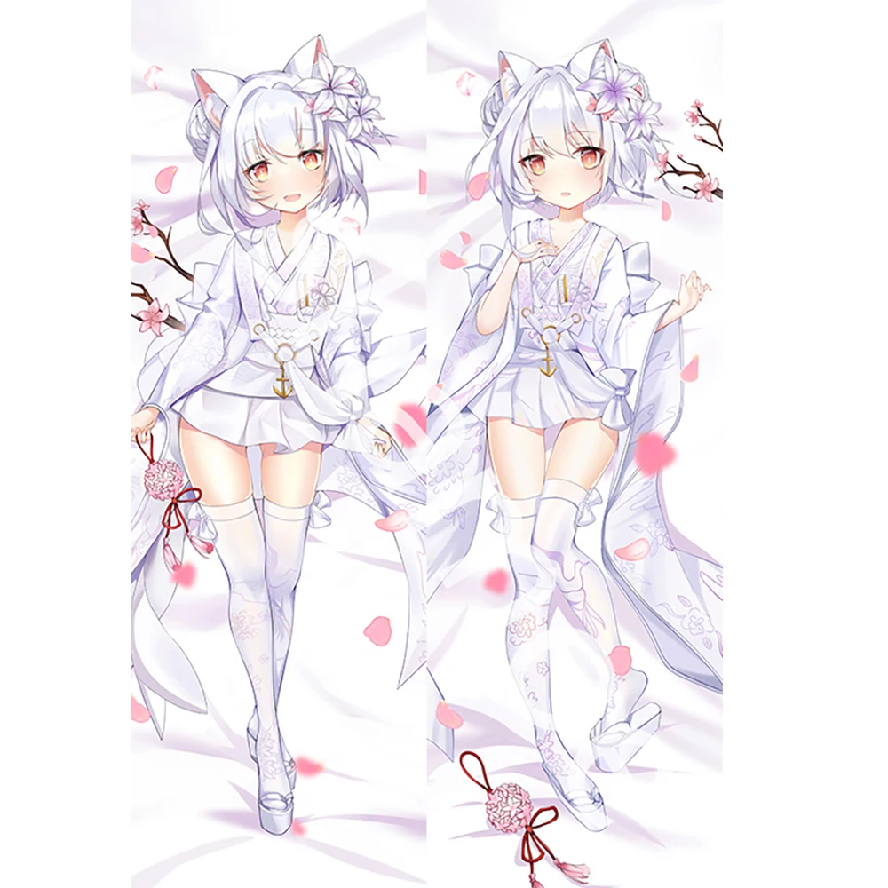 أنيمي لعبة ازور لين يوكيكازي Dakimakura المعانقة الجسم المخدة غطاء الوسادة Otaku Waifu الفراش وسادة ديكور