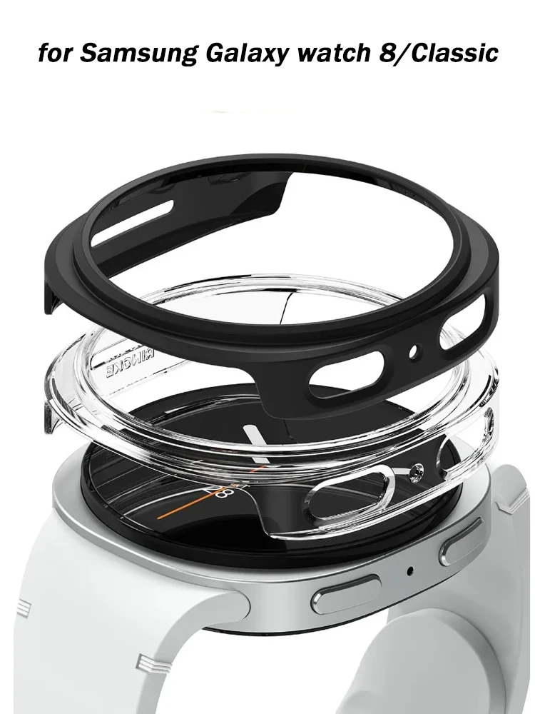Hülle für Samsung Galaxy Watch 8 40 mm 44 mm Rundum-Schutzhülle PC Hard Bumper Cover Galaxy Watch 8 Classic 46 mm Zubehör