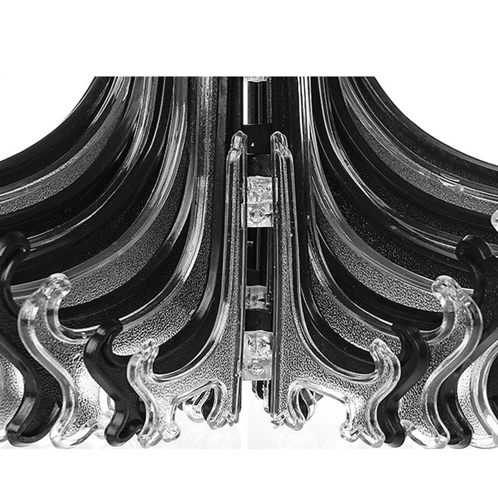 

24pcs Display Stand Plastic Plate Display Stand Plastic Foldable Dish Rack Holder Home Office Shop Storage Organizer