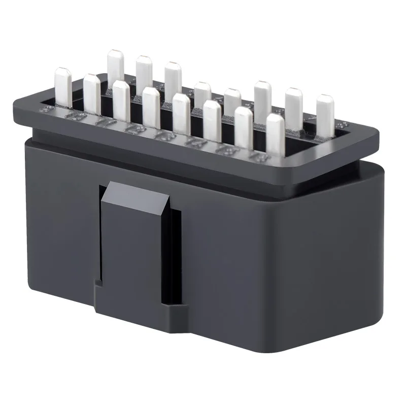 12 فولت 16pin obdii موصل ذكر التوصيل شاحن أنثي obd2 موصل التوصيل العالمي السيارات سيارة التشخيص كابل J1962 obd ii محول #2