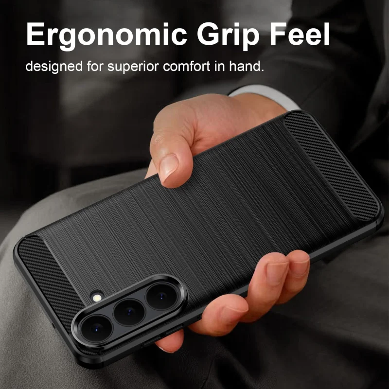 For Samsung S26 FE Case Cover Samsung Galaxy S26 FE Capas Shockproof Accessories Armor Soft Carbon Fiber Fundas Samsung S26 FE