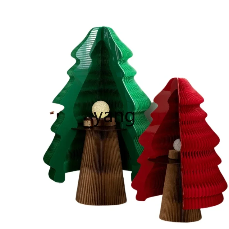 

Yjq Christmas tree folding shopping mall festive decoration desktop living room home accessories window props