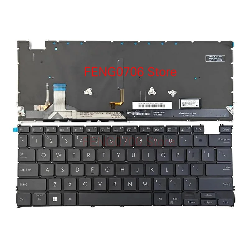 F новая клавиатура для ноутбука Asus Zenbook S 13 OLED UM5302 UM5302L UM5302LA UM5302T UM5302TA с подсветкой США