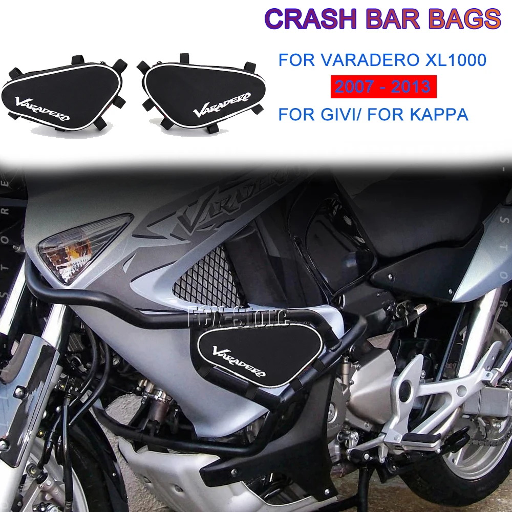 For Honda XL1000 Varadero NEW Motorcycle Tool Placement Travel Frame Crash Bar Bags XL 1000 2007-2013 2012 2011 2010 2009 2008