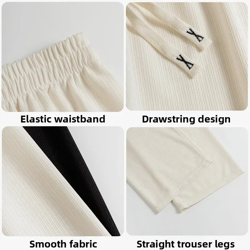 ارتفاع الخصر بنطال ذو قصة أرجل واسعة المرأة سليم صالح مستقيم قطع ربيع الخريف بناطيل كاجوال فضفاض ثنى طفيف تمتد الكاكي