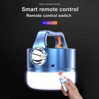 800W Solar Battery Lantern Camping Lamp Lighting USB Rechargeable LED Bulb With Remote Control Tent Light Power Bank Emergency